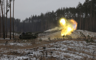 Ukraiński czołg podczas walk z siłami rosyjskimi w obwodzie ługańskim (fot. ilustracyjna)