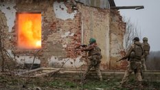 Ukraińscy żołnierze na ćwiczeniach zorganizowanych w obwodzie charkowskim