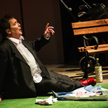 Amerykański baryton Mark Morouse jako Falstaff w spektaklu Teatru Wielkiego w Poznaniu.