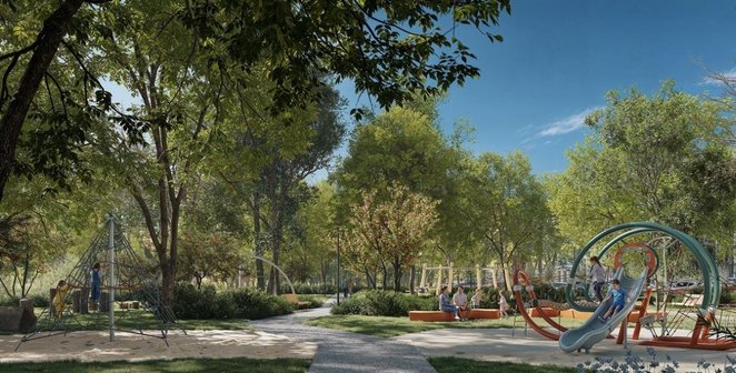 Pojawi się tam również nowa strefa wypoczynku z małą architekturą oraz plac zabaw z elementami wspin