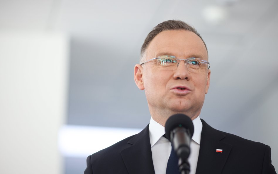 Prezydent RP Andrzej Duda podczas wizyty w Radziszowie