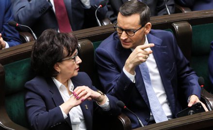 Elżbieta Witek i Mateusz Morawiecki