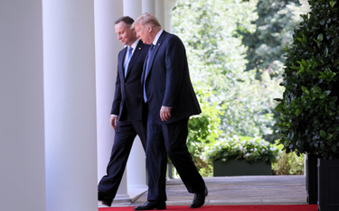 Andrzej Duda w czasie spotkania z Donaldem Trumpem w Waszyngtonie, czerwiec 2020 roku