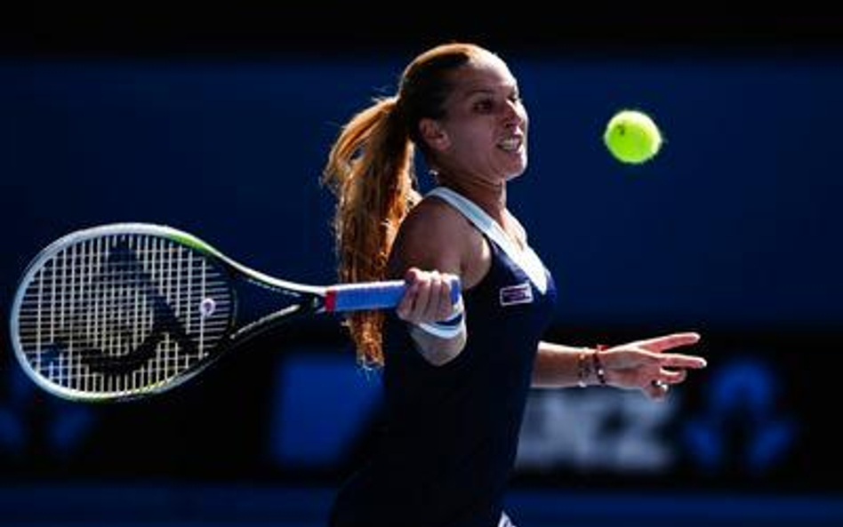 Dominika Cibulkova podczas meczu z Agnieszką Radwańską w półfinale Australian Open