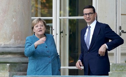Kanclerz Niemiec Angela Merkel i premier Mateusz Morawiecki