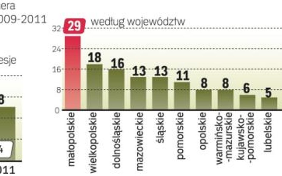 Najwięcej przetargów dotyczących PPP i koncesji ogłoszono w 2010 roku