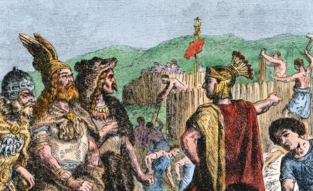 Rok 406: spotkanie pod Fiesole (Toskania) rzymskiego generała Stylichona z Radagaisusem, przywódcą O