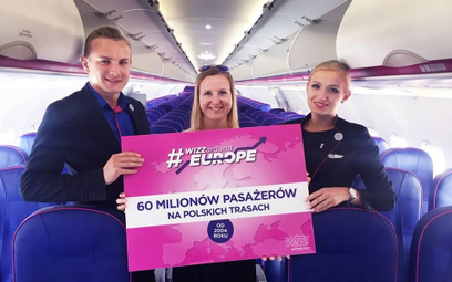 Wizz Air: przewieźliśmy 60 milionów Polaków