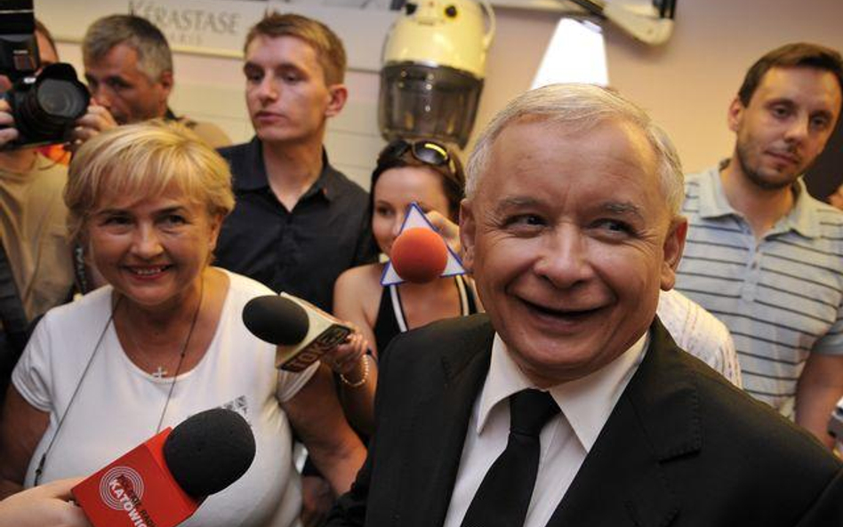 Jarosław Kaczyński na wyborczym szlaku