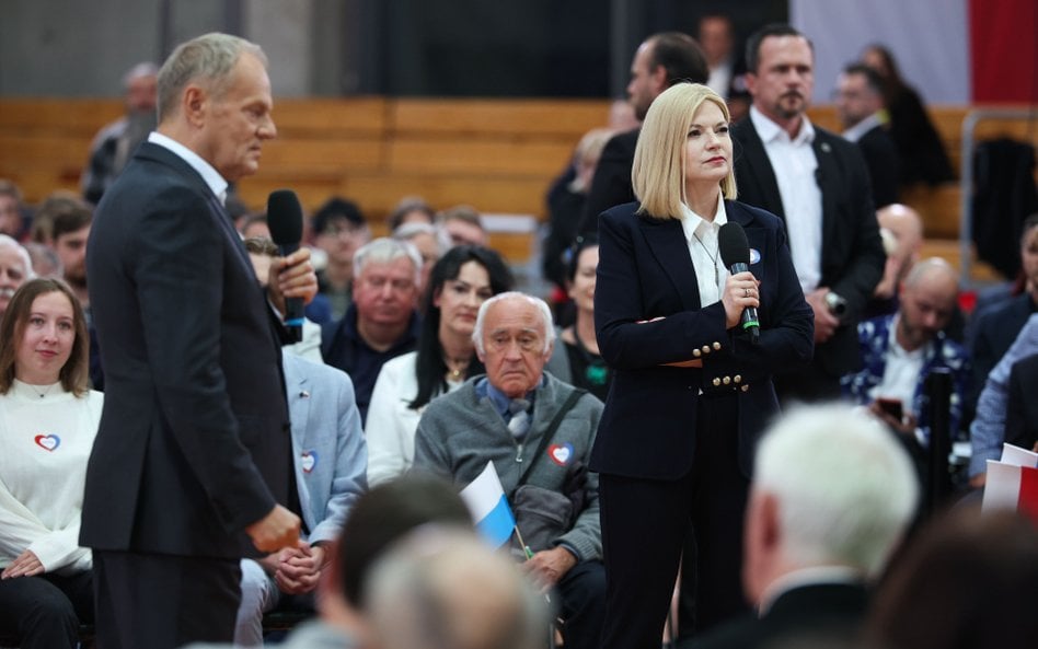 Donald Tusk i Monika Piątkowska