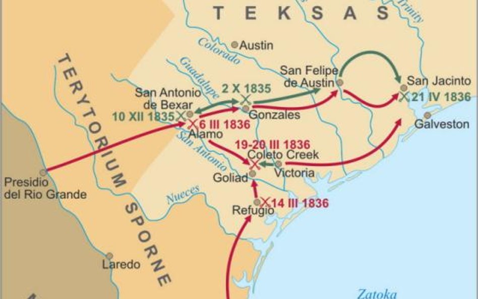 Wojna o niepodległość Teksasu, lata 1835 – 1836