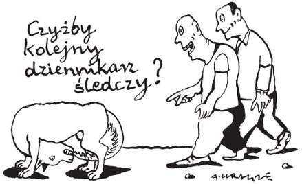 Komentarz rysunkowy. Dziennikarz śledczy