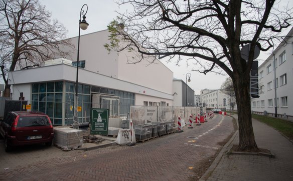 Elewacja budynku jest już gotowa