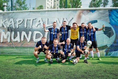 Zwycięzcy Kapitalnego Mundialu 2019, czyli PZU Sport Team. W finale PZU zmierzyło się z National Wes