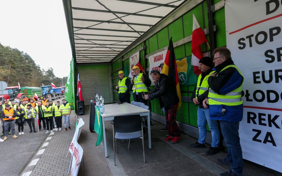 Świecko, protest rolników