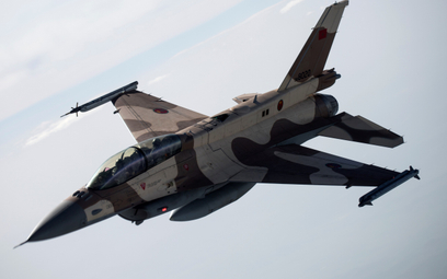 Marokański wielozadaniowy samolot bojowy F-16D Fighting Falcon Block 52+ Advanced. Fot. / Lockheed M