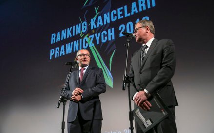 Tomasz Jażdżyński - prezes GREMI MEDIA S.A., Bogusław Chrabota - redaktor naczelny "Rzeczpospolitej"