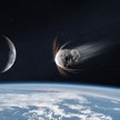 Asteroida w przestrzeni kosmicznej w pobliżu Ziemi. Elementy obrazu udostępnione przez NASA / zdj. i