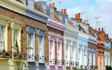 Kolorowe domy w dzielnicy Camden Town