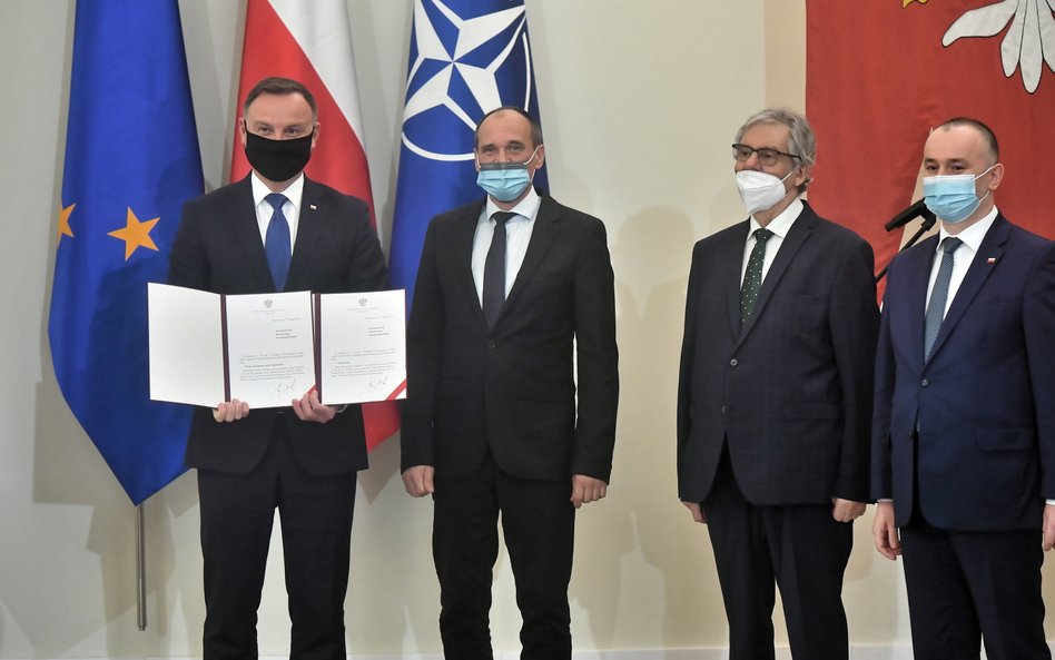 Andrzej Duda, Paweł Kukiz, Piotr Kruszyński, Paweł Mucha