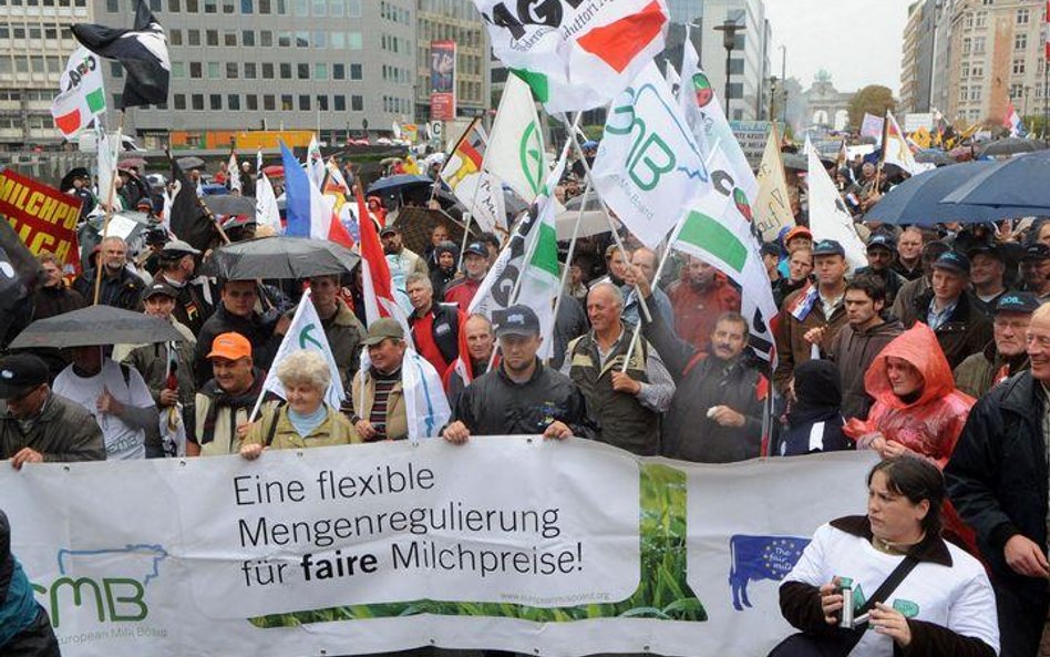 Protest mleczarzy