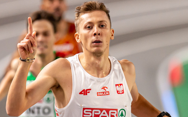 Mateusz Borkowski pewnie awansował do półfinału halowych mistrzostw Europy w biegu na 800 metrów