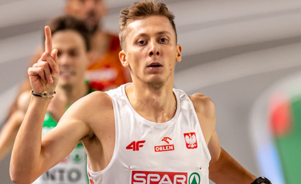 Mateusz Borkowski pewnie awansował do półfinału halowych mistrzostw Europy w biegu na 800 metrów