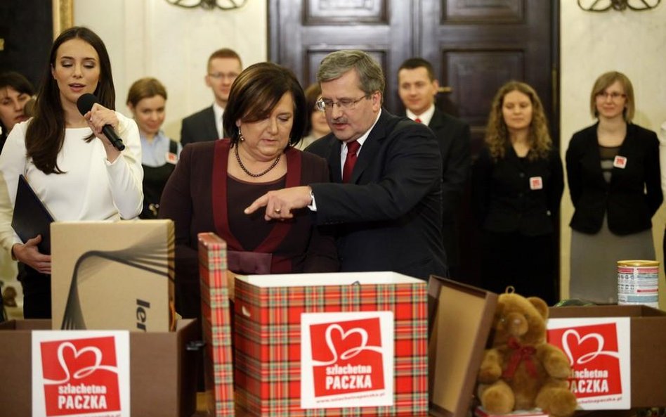 Para prezydencka podczas finału Szlachetnej Paczki w 2011