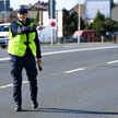 Policyjny patrol na drodze krajowej numer 94 w Rzeszowie