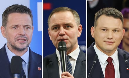 Rafał Trzaskowski, Karol Nawrocki i Sławomir Mentzen