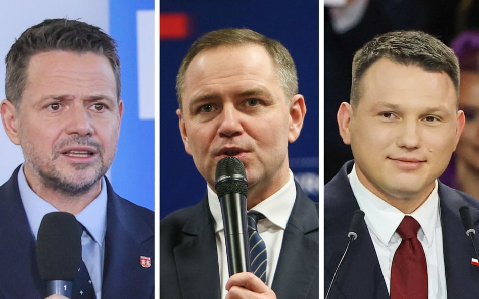 Rafał Trzaskowski, Karol Nawrocki i Sławomir Mentzen