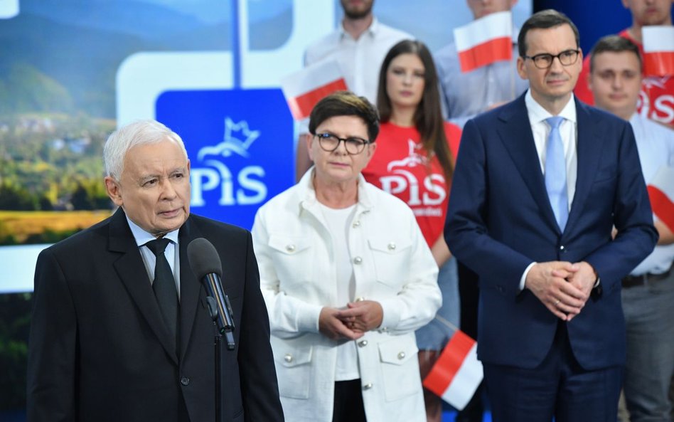 Jarosław Kaczyński, Beata Szydło, Mateusz Morawiecki