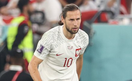 Grzegorz Krychowiak w czasie meczu z Meksykiem na mistrzostwach świata w Katarze