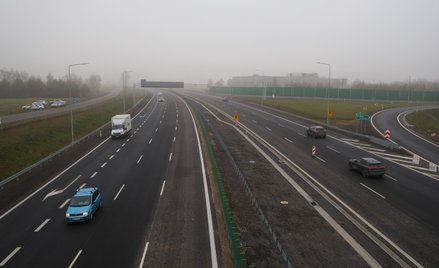 Trasa S7 na północ od Warszawy