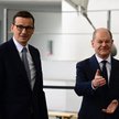 Premier Mateusz Morawiecki i kanclerz Niemiec Olaf Scholz