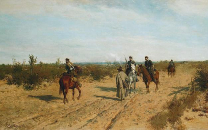 "Patrol powstańczy”, obraz Maksymiliana Gierymskiego.