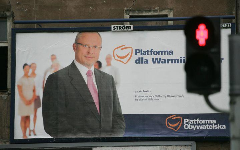 Wyborczy billboard Jacka Protasa