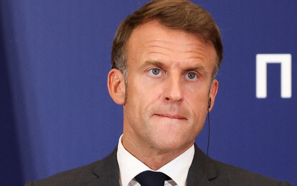 Prezydent Francji Emmanuel Macron