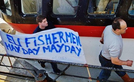 Protest w Boulougne-sur-Mer