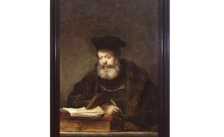 Rembrandt „Uczony przy pulpicie”