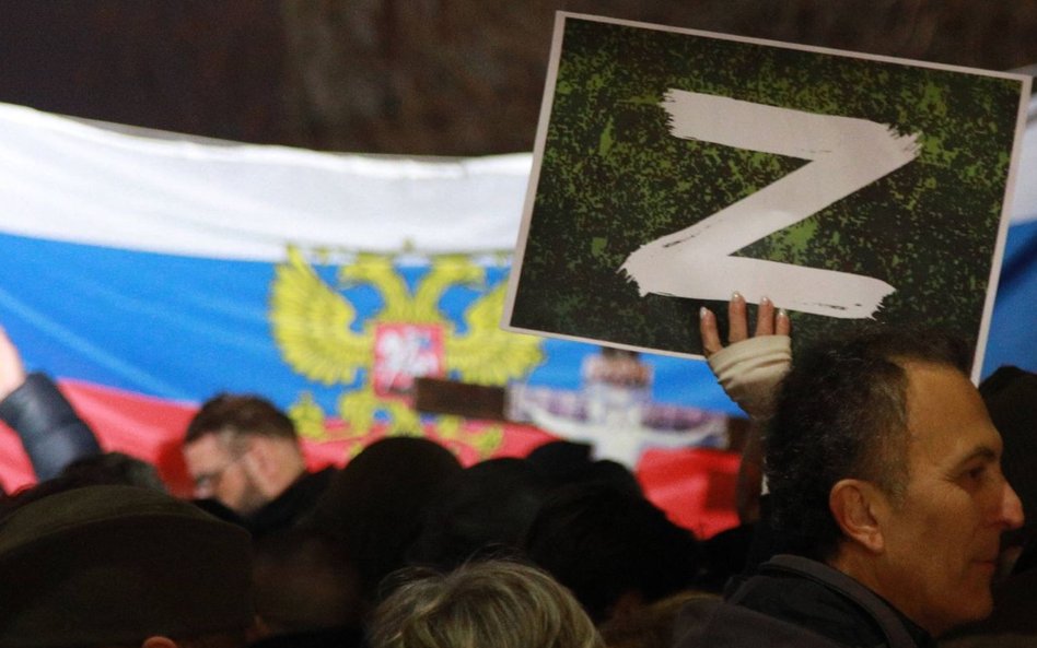 4 marca. Prorosyjska demonstracja w Belgradzie