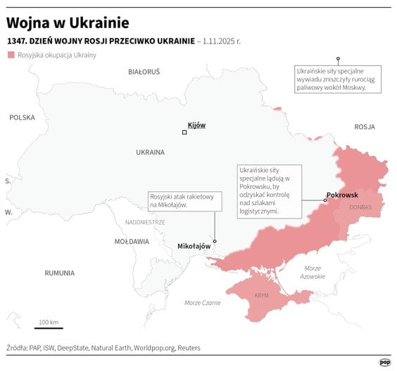 Tak wyglądała sytuacja na froncie w 1347 dniu wojny