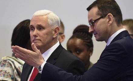 Wiceprezydent USA Mike Pence i premier Mateusz Morawiecki