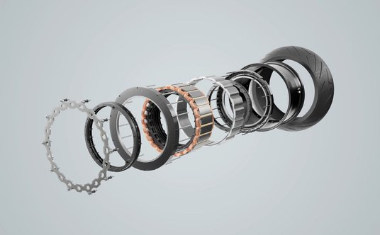 Silnik elektryczny firmy Donut Lab w kształcie koła