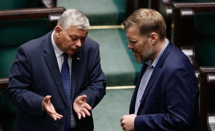 Marek Suski (PiS) i Adrian Zandberg (Razem)