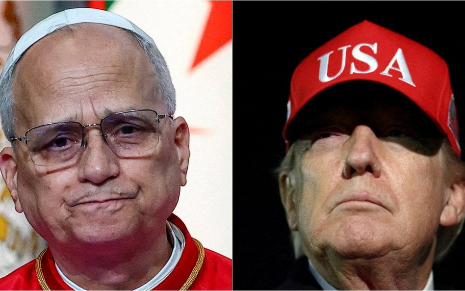 Papież Leon XIV i Donald Trump