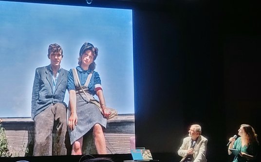 Para na dachu przy ul Mickiewcza