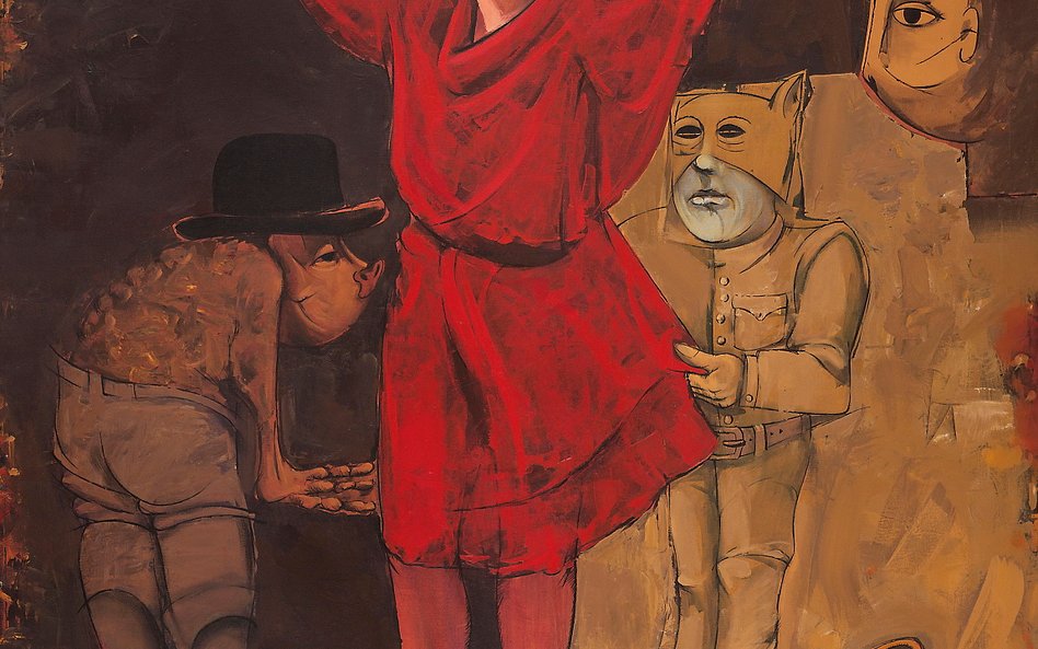 Zaklęty krąg 7”, 1997, olej, akryl, tusz na płótnie. Fot. Marcin Łabuz