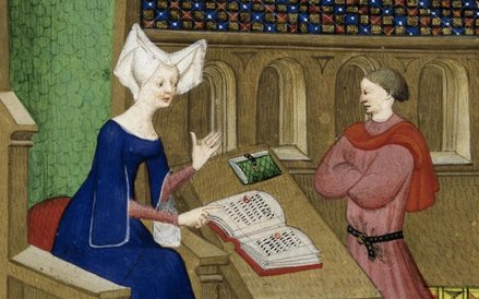 „Miasto kobiet”. W księdze o tym tytule, z której pochodzi ilustracja, Christine de Pisan twardo bro