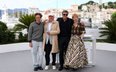 Reżyser Paweł Pawlikowski i członkowie obsady "Ojczyzny": Sandra Huller, August Diehl i Hanns Zischl